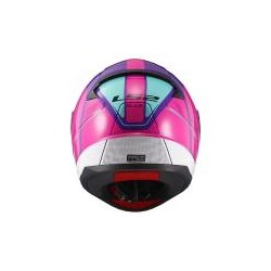 CASCO CERRADO LS2 RAPID GRAPHIC ROSA CON MORADO - FF353