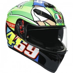CASCO AGV K3 SV TOP ROSSI MUGELLO 2017 VERDE - K3SV