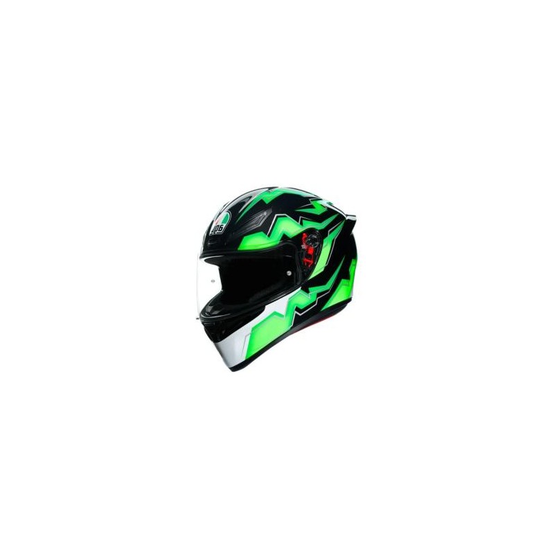 CASCO AGV K1 MULTI KRIPTON NEGRO CON VERDE - K1