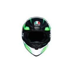 CASCO AGV K1 MULTI KRIPTON NEGRO CON VERDE - K1