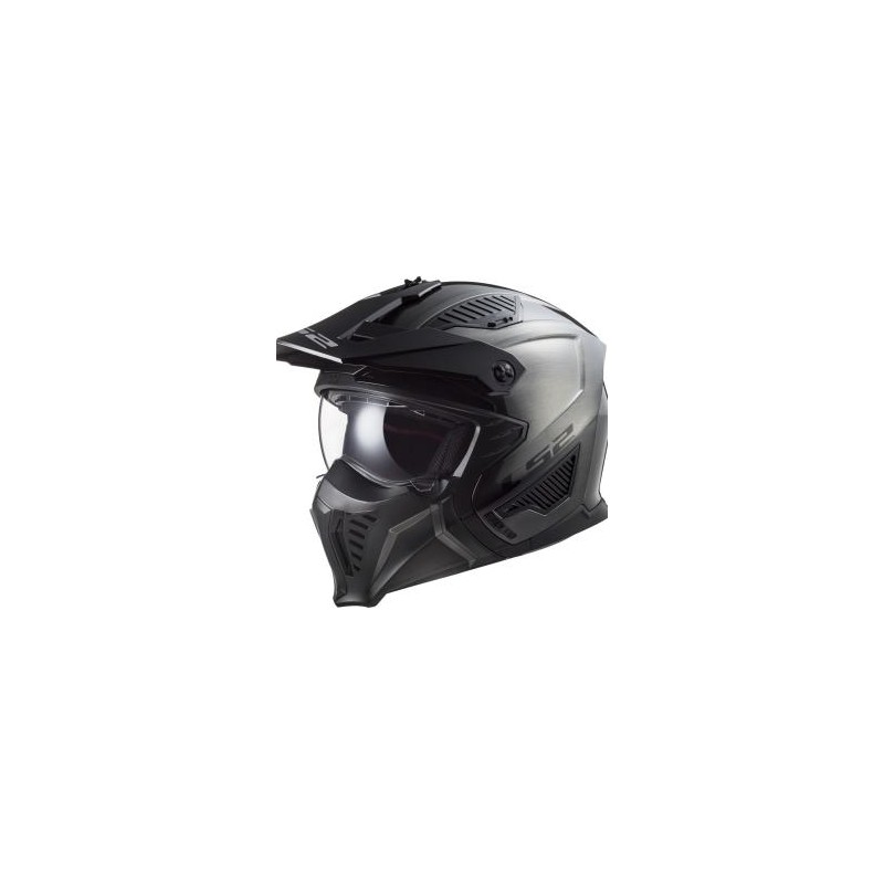 CASCO LS2 MODULAR DRIFTER JEANS TITANIUM - OF606