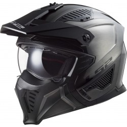 CASCO LS2 MODULAR DRIFTER JEANS TITANIUM - OF606