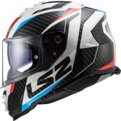 CASCO INTEGRAL LS2 STORM RACER BLANCO,AZUL,ROJO - FF800