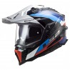 CASCO LS2 EXPLORER CARBONO FRONTIER NEGRO CON AZUL - MX701