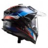 CASCO LS2 EXPLORER CARBONO FRONTIER NEGRO CON AZUL - MX701