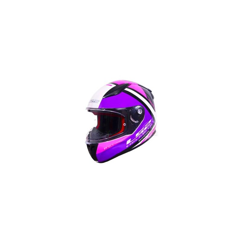 CASCO LS2 RAPID II BLINK BLANCO CON FUCSIA - FF353