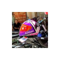 CASCO LS2 RAPID II BLINK BLANCO CON FUCSIA - FF353