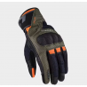 GUANTES DE PIEL LS2 RAPTOR VERDE CON NARANJA - RAPTOR