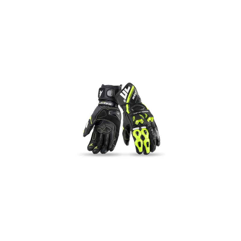 GUANTES SEVENTY SD-R12 RACING NEGRO AMARILLO