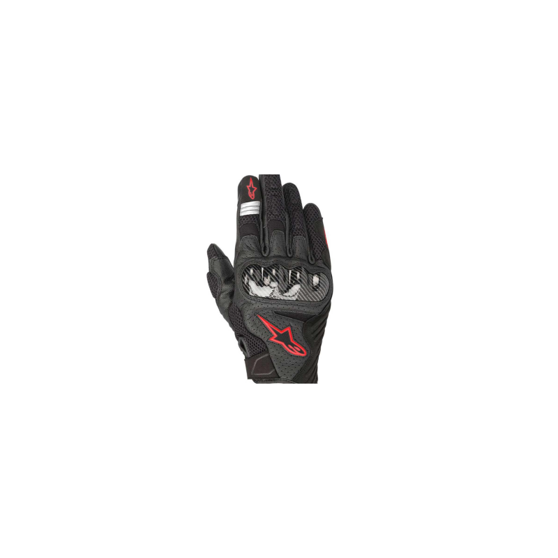GUANTES TEXTIL/PIEL SMX-1 AIR V2 NGO/ROJ