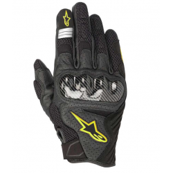 GUANTES TEXTIL/PIEL SMX-1 AIR V2 NGO/AMA FLUO