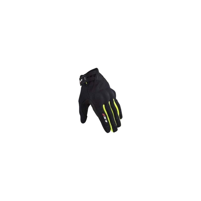 GUANTES HOMBRE LS2 DART NEGRO FLUO - DART