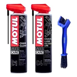 Kit de limpieza de cadena C4 de Motul más cepillo de regalo