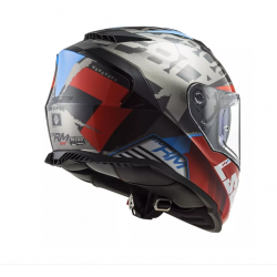 Casco Ls2 Integral Storm Sprinter Ngo/Roj/cobalto Pinlock