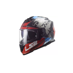Casco Ls2 Integral Storm Sprinter Ngo/Roj/cobalto Pinlock
