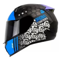 Casco Shaft 560 Storm Trooper Negro Con Azul