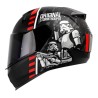 Casco Shaft 560 Storm Trooper Negro Con Rojo