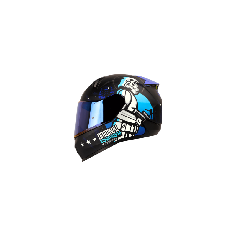 Casco Shaft 560 Storm Trooper Negro Que Brilla en la Oscuridad