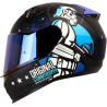 Casco Shaft 560 Storm Trooper Negro Que Brilla en la Oscuridad