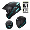 Casco Hax Obsidian 1.0 Turquesa Con 22.05