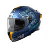 Casco Axxis Hawk Lets Ride C7 BLUE Doble Certificación