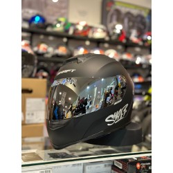 CASCO INTEGRAL SHAFT SH-502 Solid Black 2024 con Spoiler