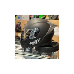 CASCO INTEGRAL SHAFT SH-502 Solid Black 2024 con Spoiler