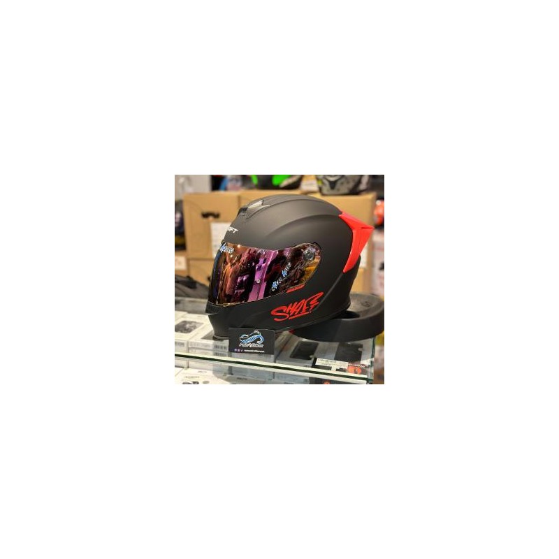 CASCO INTEGRAL SHAFT SH-502 Solid Red 2024 con Spoiler