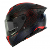 CASCO AXXIS HAWK CUBIK NEGRO AZUL NARANJA - HAWK