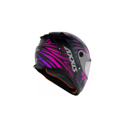 Casco Axxis Hawk Rebel Wings B8 Rosa Doble Certificación
