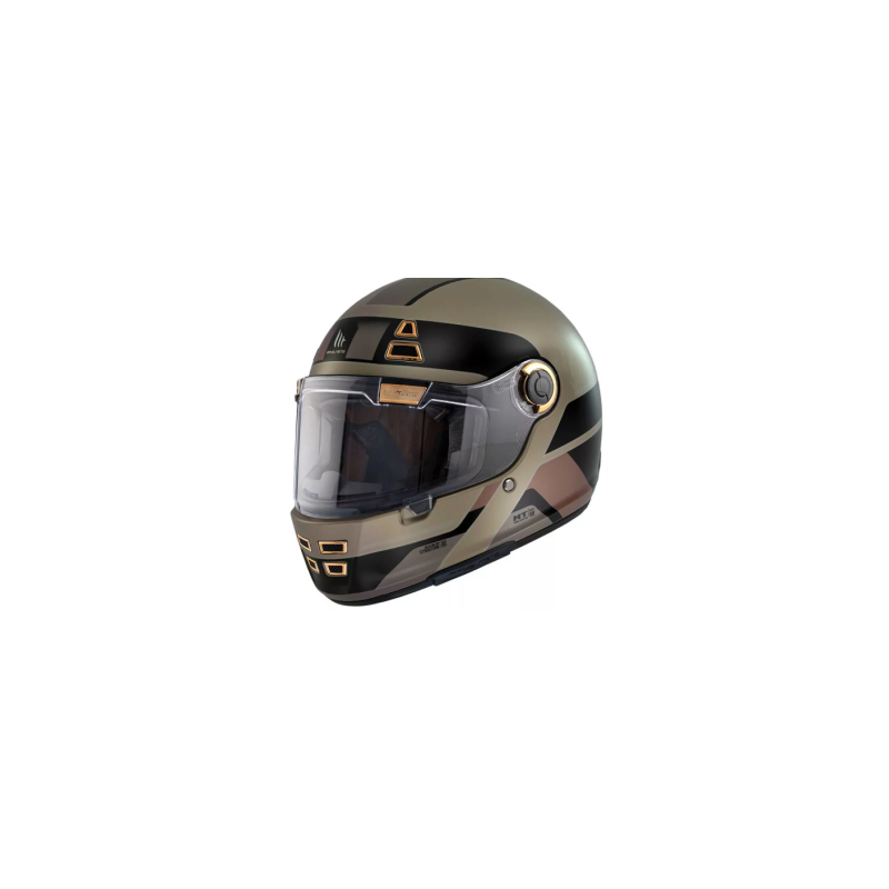 Casco Retro Classic Mt Jarama Cafe Mate Ece2206 Y Dot