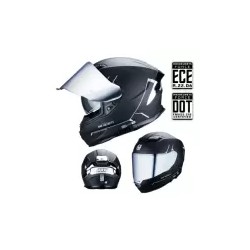 Casco Hax Force 2.0 Negro Plata