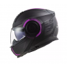 Casco Ls2 Scope Arch Abatible Negro Rosa Astro