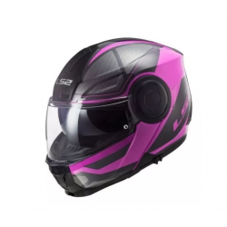 CASCO LS2 SCOPE AXIS NEGRO/ROSA