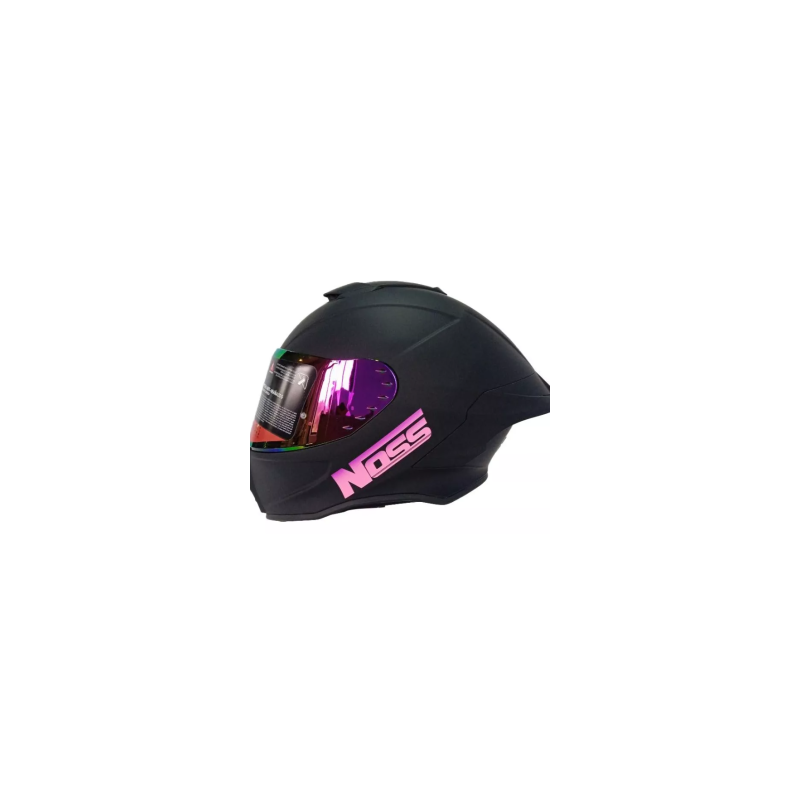 Casco Certificado Dot Super Deportivo Noss 801 Negro/rosa
