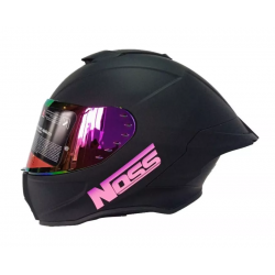 Casco Certificado Dot Super Deportivo Noss 801 Negro/rosa