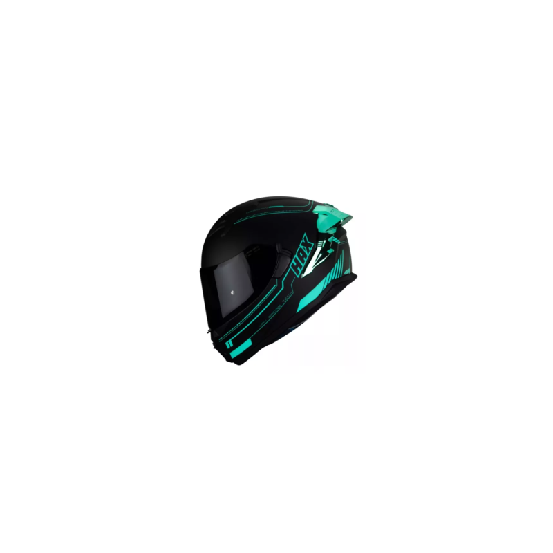 Casco Hax Obsidian 2.0 Turquesa Con 22.06