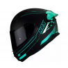 Casco Hax Obsidian 2.0 Turquesa Con 22.06