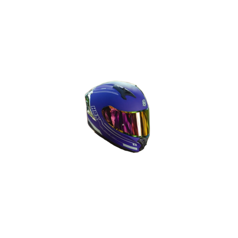 Casco Hax Obsidian 2.0 Púrpura Con 22.06