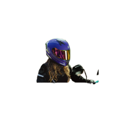 Casco Hax Obsidian 2.0 Púrpura Con 22.06
