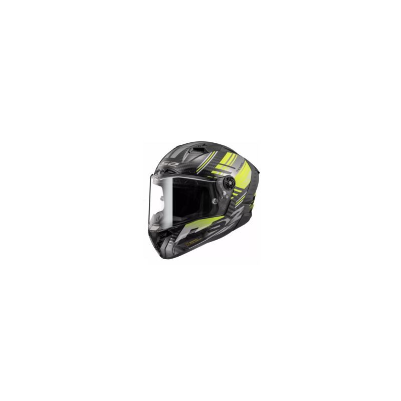 Casco Deportivo Ls2 Thunder Volt Amarillo/gris 100% Carbono