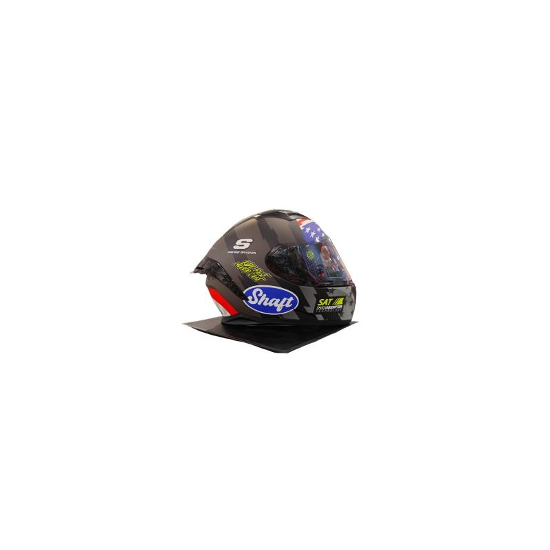 Casco para motociclista talla M cerrado SH582-SP hoonicorn negro matte Shaft