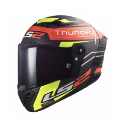 Casco Deportivo Ls2 Thunder Attack Rojo/ama 100% Carbono