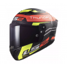 Casco Deportivo Ls2 Thunder Attack Rojo/ama 100% Carbono