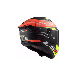 Casco Deportivo Ls2 Thunder Attack Rojo/ama 100% Carbono