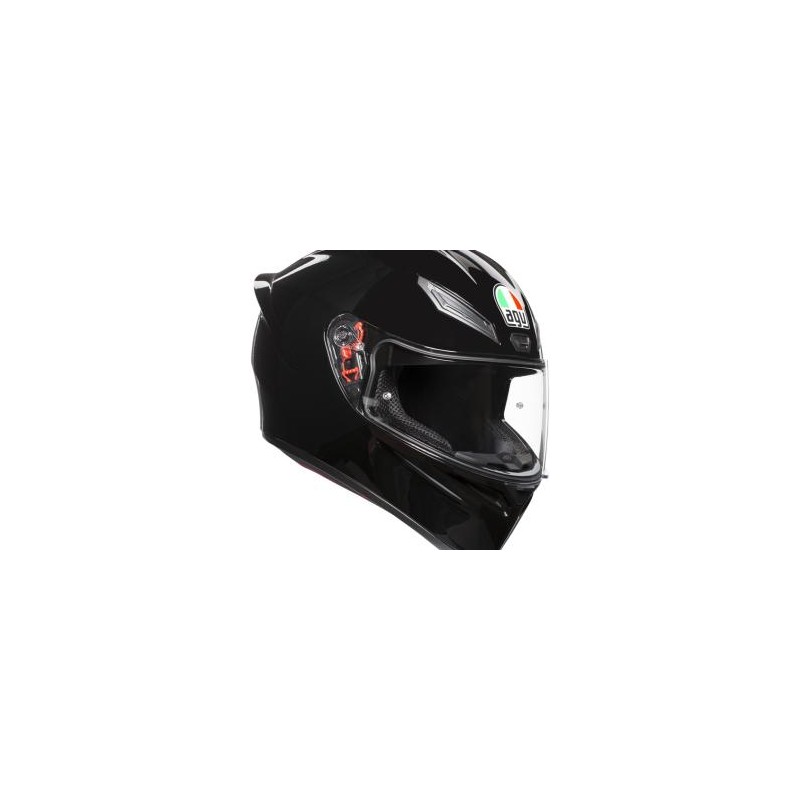 CASCO AGV K1S NEGRO BRILLOSO