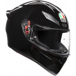 CASCO AGV K1S NEGRO BRILLOSO