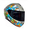 Casco Axxis Draken Goose Game A2 Gris Mate Ece2206 Y Dot