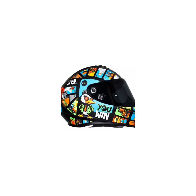 Casco Axxis Draken Goose Game A1 Negro Matte Ece2206 Y Dot