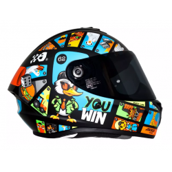 Casco Axxis Draken Goose Game A1 Negro Matte Ece2206 Y Dot
